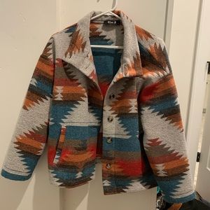 Aztec print jacket